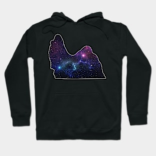 Galaxy Shih Tzu Dog Silhouette Hoodie